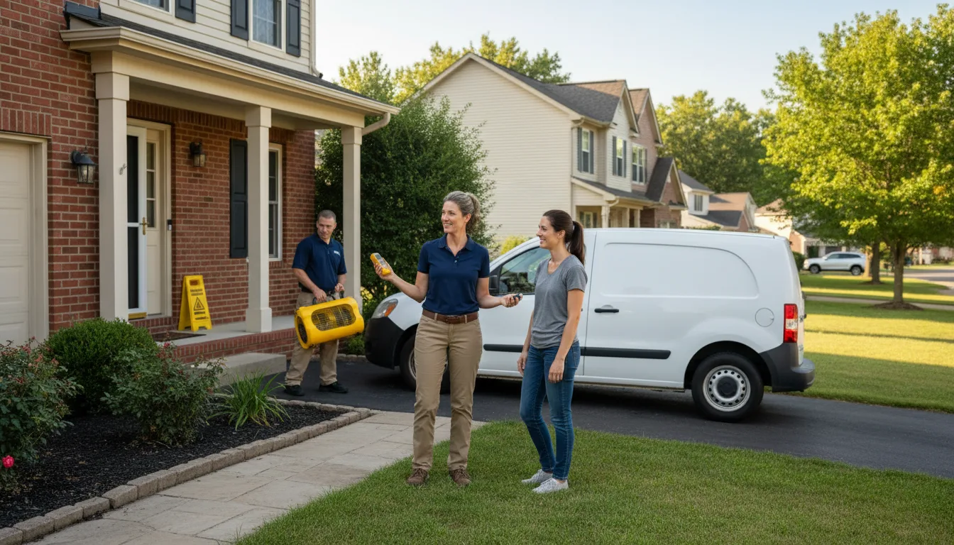 Water restoration image for Dehumidification And Cleanup Services in Rupert, WV